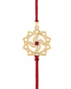 Yellow Gold Rakhi Pendant
