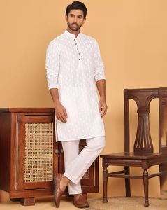 Men Embroidered  Kurta with Pyjama Set