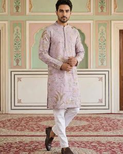Men Embroidered Regular Fit Kurta & Pyjamas Set