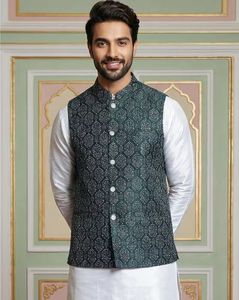 Men Printed Nehru Jacket