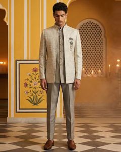 Regular Fit Shirt with Pants & Printed Jacket