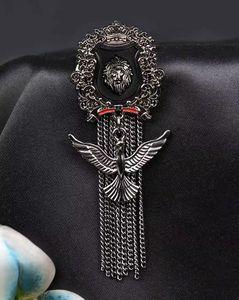 Men Eagle Lion Dynasty Brooch