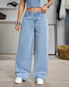 High Rise Straight Jeans