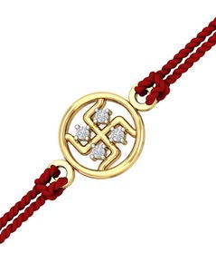18KT Diamond Rakhi Pendant