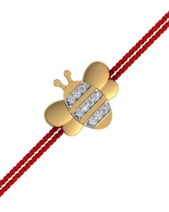 Bee Kids Yellow Gold Rakhi & Pendant