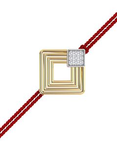 Modern Yellow Gold Diamond Studded Rakhi cum Pendant