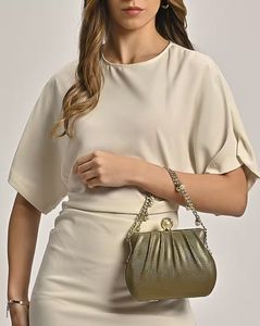 Women Clovis Dual Handle Frame Clutch