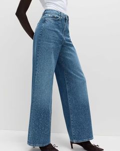 Women Embellished Wide-Leg Jeans