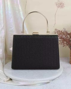 Women Braided Clutch Bag with Top-Handle