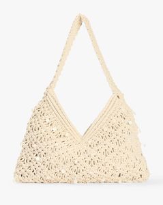 Stylized Knitted Shoulder Bag