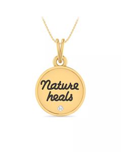 The Nature Yellow Gold Diamond Pendant