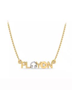 The Play On Dual-Toned Diamond Pendant