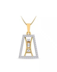 The Ryan Yellow Gold Diamond Pendant