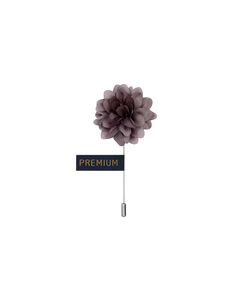 Rhodium -Plated Floral Lapel