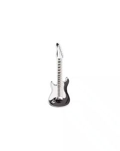 Metallic Guitar Lapel Pin