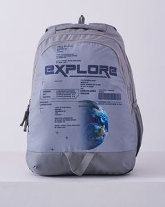 Unisex Typographic Print Everyday Backpack with Adjustable Straps