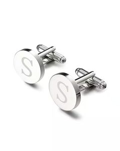 Stainless Steel Alphabet S Cufflinks