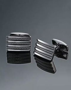 Striped Metal Cufflinks
